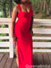 Casual V-neck Halter Mermaid Long Prom Dress Ideas, Evening Party Dresses,WGP2015