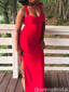Casual V-neck Halter Mermaid Long Prom Dress Ideas, Evening Party Dresses,WGP2015