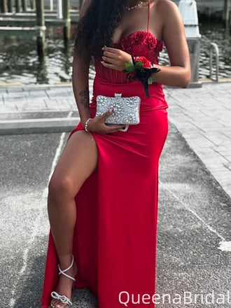 Sexy Spaghetti Strap Sweetheart Mermaid Long Prom Dress Ideas, Evening Party Dresses,WGP2145