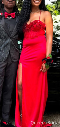 Sexy Spaghetti Strap Sweetheart Mermaid Long Prom Dress Ideas, Evening Party Dresses,WGP2145