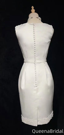 Elegant V-neck sheath Short Mini Homecoming Dress,QB1060