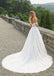 Elegant White Off Shoulder Lace Appliques Tulle Sweetheart A-Line Long Wedding Dresses with Trailing,WGP220