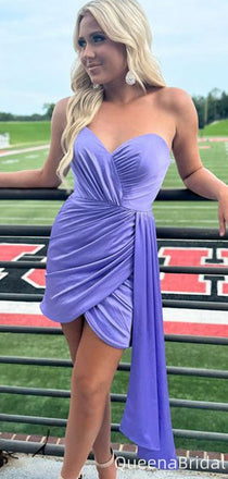 Gorgeous Strapless Sweetheart Sheath Homecoming Dress Graduation Party Dress,QB0972