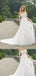 Elegant White Off Shoulder Lace Appliques Tulle Sweetheart A-Line Long Wedding Dresses with Trailing,WGP220