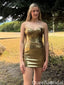 Elegant Strapless Sheath Short Mini Homecoming Dress,QB1067