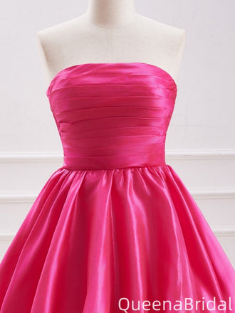 Elegant Strapless A-line Short Mini Homecoming Dress,QB1069