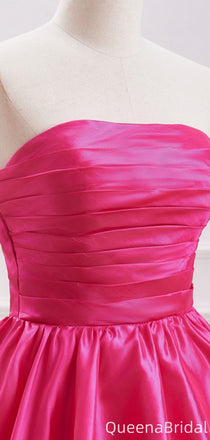 Elegant Strapless A-line Short Mini Homecoming Dress,QB1069