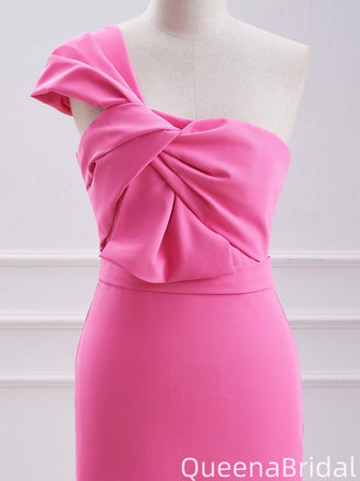 Elegant One-shoulder Sheath Short Mini Homecoming Dress,QB1072