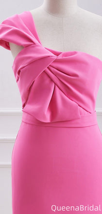 Elegant One-shoulder Sheath Short Mini Homecoming Dress,QB1072