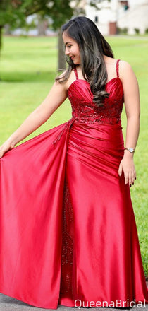 Gorgeous Spaghetti Strap V-neck Mermaid Long Formal Gown to Impress,WGP2034