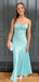 Elegant Simple Spaghetti Straps Sheath Evening Gown Maxi Long Formal Dresses Prom Dresses ,WGP880