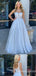 Sexy Straight Neck A-line Ivory White Evening Gown Maxi Long Formal Dresses Prom Dresses ,WGP926