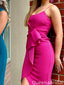 Elegant Spaghetti Strap Sheath Short Mini Homecoming Dress,QB1077