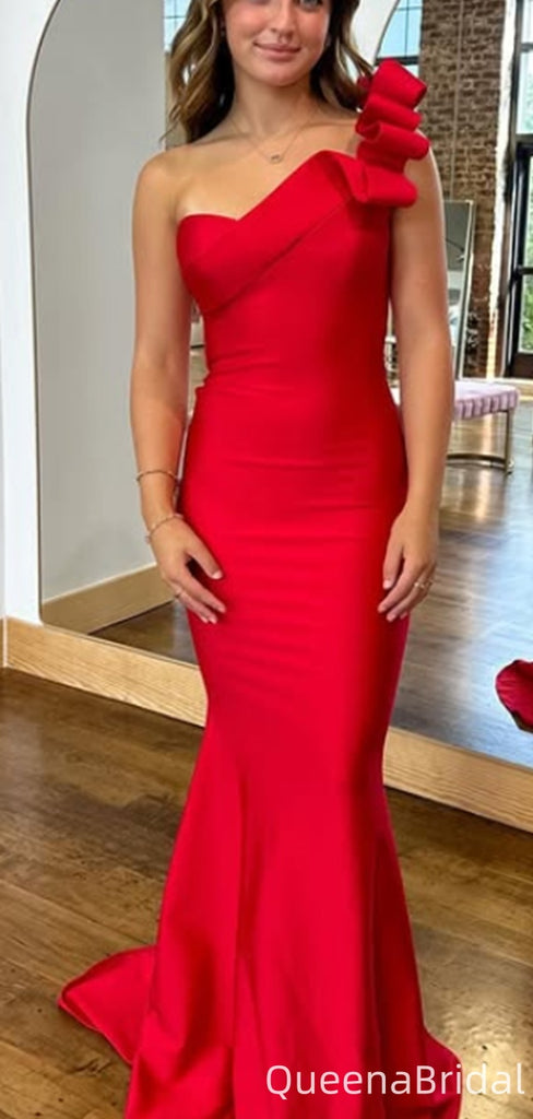 Elegant One-shoulder Mermaid Long Formal Gown to Impress,WGP2152