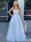 Sexy Straight Neck A-line Ivory White Evening Gown Maxi Long Formal Dresses Prom Dresses ,WGP926