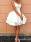 Sexy V-neck Ball Gown Charming Short Homecoming Dresses with Ruffles, QB0565