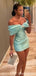 Gorgeous Strapless Off-shoulder Sheath Short Mini Homecoming Dress,QB0987