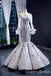 Gorgeous Lace Appliques Long Sleeves Illusion Mermaid Lace up Back Party Dress Long Prom Dresses to Impress ,WGP1471