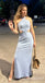 Gorgeous Stylish Halter Light Blue Mermaid Party Dress Long Prom Dresses to Impress ,WGP1537