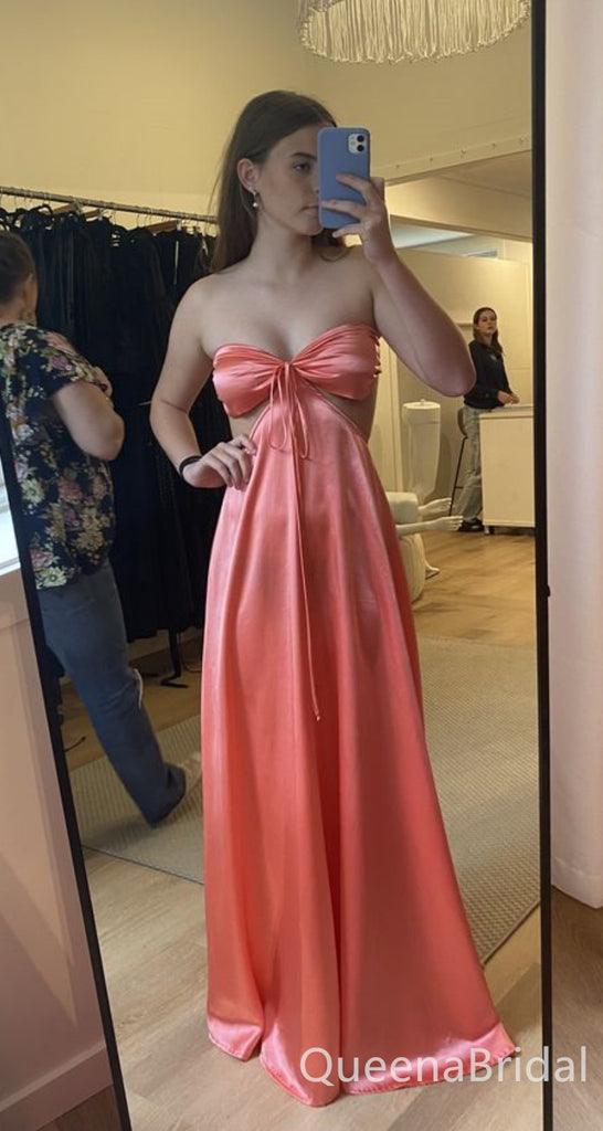 Stylish Strapless Sweetheart A-line Long Prom Dresses to Impress ,WGP1541