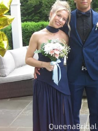 Casual Halter Strapless Mermaid Long Formal Gown to Impress,WGP2164