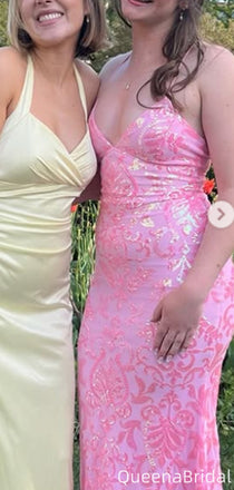 Casual Spaghetti Strap V-neck Mermaid Long Formal Gown to Impress,WGP2019