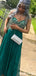 Elegant Spaghetti Strap A-line Long Formal Gown to Impress,WGP2169