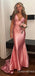 Gorgeous V Neck Mermaid Long Prom Dresses to Impress with Trailing ,WGP1550