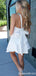 Elegant Sleeveless Halter Sheath Short Mini Homecoming Dress,QB1078