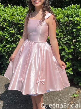 Elegant Spaghetti Strap A-line Short Mini Homecoming Dress,QB1079