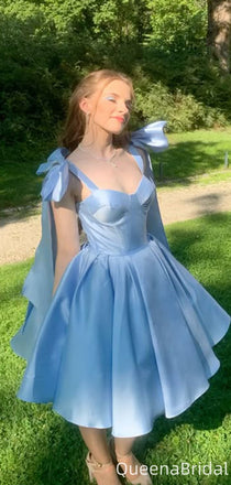 Gorgeous Spaghetti Strap A-line Short Mini Homecoming Dress,QB1081