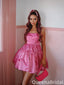 Gorgeous Spaghetti Strap A-line Short Mini Homecoming Dress,QB1082