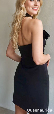 Formal Halter Sheath Short Mini Homecoming Dress,QB1084