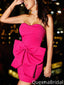 Elegant Strapless Sweetheart Sheath Short Mini Homecoming Dress,QB1085