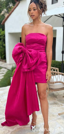 Elegant Strapless Unique Sheath Short Mini Homecoming Dress,QB1086