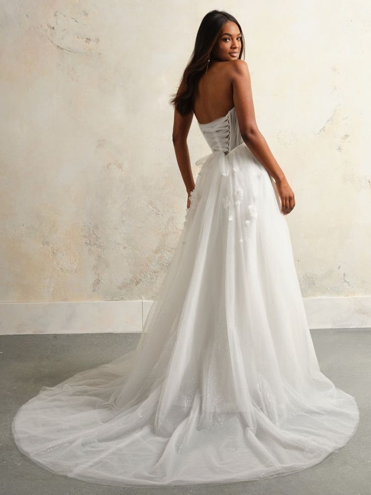 Elegant White Half Sleeves Off Shoulder Tulle Lace Appliques V Neck Side Slit A-Line Long Cheap Wedding Dresses,WGP218