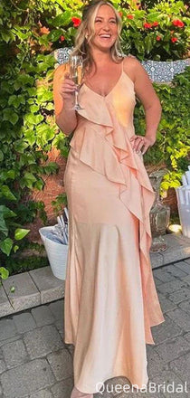 Casual Spaghetti Strap V-neck Mermaid Long Formal Gown to Impress,WGP2185