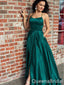 Spaghetti Straps A-line Party Dress Long Prom Dresses to Impress ,WGP1526