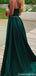 Elegant Spaghetti Strap V-neck A-line Long Formal Gown to Impress,WGP2023