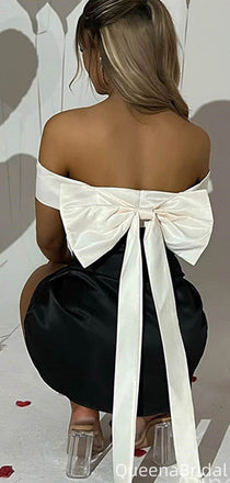 Elegant Off-shoulder A-line Short Mini Homecoming Dress,QB1093