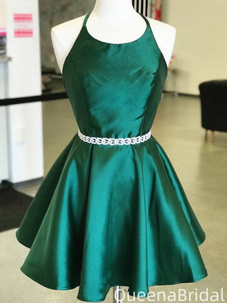 Elegant Halter A-line Short Mini Homecoming Dress,QB1102