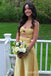 Stylish Yellow/Blue Sweetheart Sheath Long Prom Dresses  ,WGP1586