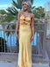 Stylish Yellow/Blue Sweetheart Sheath Long Prom Dresses  ,WGP1586