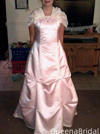 Elegant Short Sleeves A-line Long Formal Gown to Impress,WGP2204