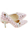 Women's Wedding Shoes Pointed Toe Crystal High Heel Decorative Heel Bridal Shoes,H34