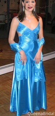 Sexy Spaghetii Strap V-neck Mermaid Long Formal Gown to Impress,WGP2217