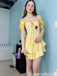 Gorgeous Off-shoulder A-line Short Mini Homecoming Dress,QB1111