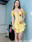 Gorgeous Off-shoulder A-line Short Mini Homecoming Dress,QB1111