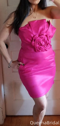 Sexy Strapless Sheath Short Mini Homecoming Dress,QB1112