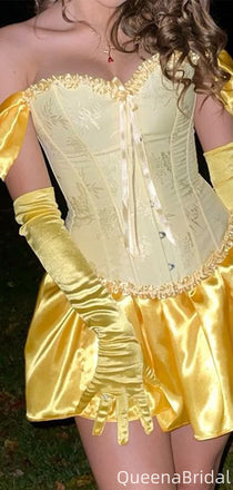 Gorgeous Off-shoulder A-line Short Mini Homecoming Dress,QB1113